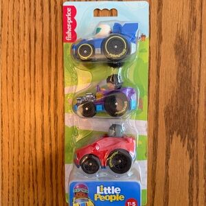 Fisher-Price Little People Wheelies Race Car Play Vehicles, 3 Count